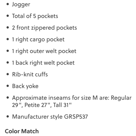 NEW WITH TAGS Greys anatomy black XL petite Scrub pants jogger style - Picture 6 of 12